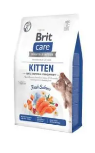 Hit cenowy Niska cena! Brit Care Cat Grain-Free Kitten Gentle Digestion & Strong Immunity Łosoś sucha karma dla kociąt