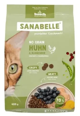 Kup teraz Sanabelle Adult No Grain Hunh bezzbożowa, sucha karma dla kotów z kurczakiem 400g