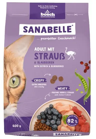 Sanabelle Adult Strauss sucha karma dla kota ze strusiem 400g Wybór klientów