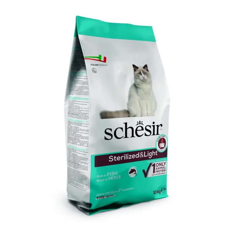 Taniej Schesir Original Karma sucha dla kotów po sterylizacji z rybą 10kg