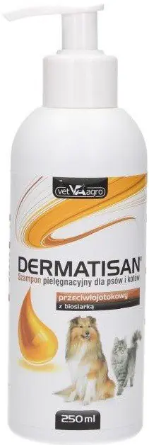 Do wyczerpania zapasów Vet Agro Dermatisan Szampon Przeciwłojotokowy z biosiarką 250ml
