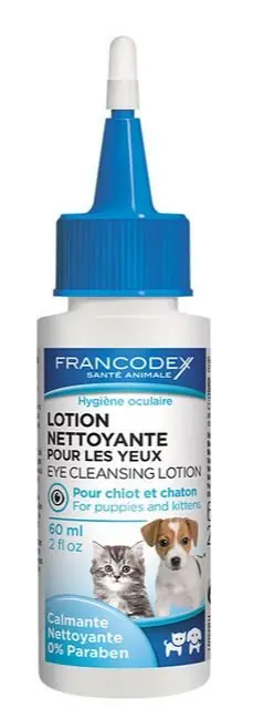 Hit sprzedaży Francodex płyn do przemywania oczu dla szczeniąt i kociąt 60ml