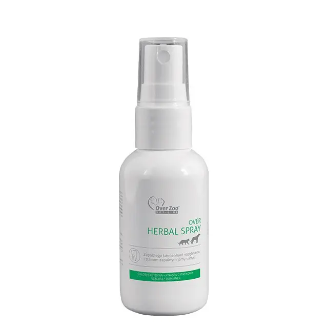 Over-Zoo Herbal Spray preparat zabezpieczający przed odkładaniem się kamienia nazębnego 50ml Wyjątkowa oferta