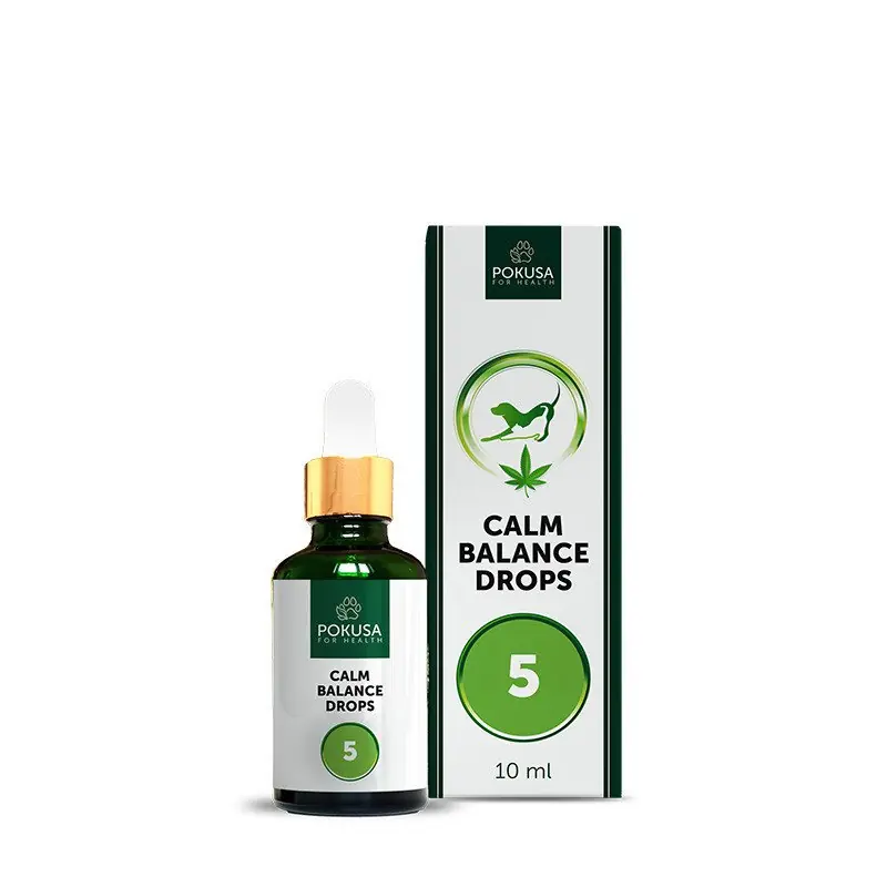 Dodaj do koszyka Pokusa Calm Balance Drops 5% olej z makuchu konopnego z olejem z łososia na stres i lęk