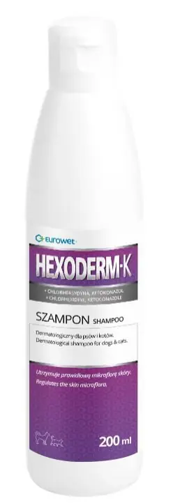 Tani Eurowet Hexoderm-k szampon hypoalergiczny dla psów i kotów