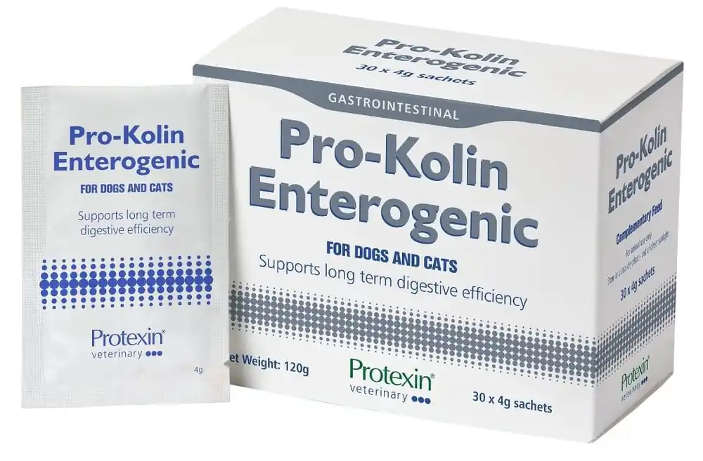 Rabat Protexin Veterinary Pro-Kolin Enterogenic preparat wzmacniający sluzówkę jelitową 30 saszetek 4g
