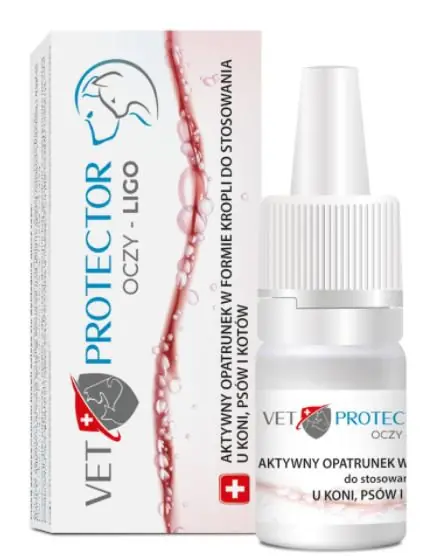 Wysoka jakość JM Sante Vet Protector Oczy Ligo aktywny opatrunek w formie kropli do oczu 3ml