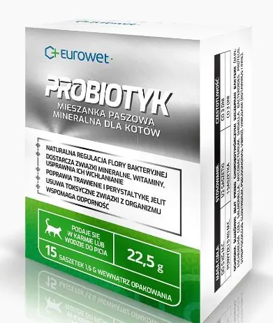 Eurowet Probiotyk naturalna regulacja flory bakteryjnej dla kota 1,5gx15szt. Wyjątkowa oferta