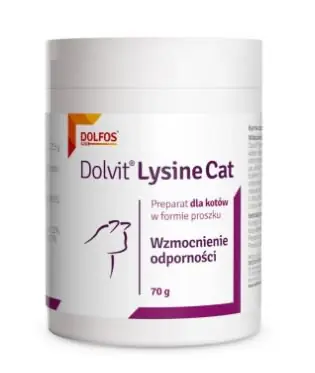 Okazja Dolvit Lysine Cat wzmocnienie odporności u kota 70g