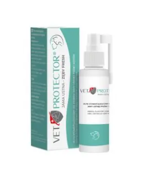 JM Sante Vet Protector Fresh płyn stomatologiczny 100ml Łatwy zwrot
