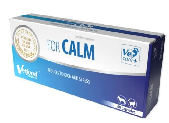 Cena promocyjna Vetfood For Calm - preparat dla zwierząt podatnych na stres 60 kapsułek