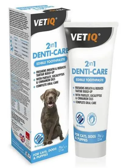 VetIQ 2in1 Denti-Care Toothpaste enzymatyczna pasta do zębów dla psów i kotów 70g Wyjątkowa oferta