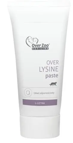Wysoka jakość Over-Zoo Vet Line Lysine pasta wspiera funkcjonowanie układu odpornościowego 50g