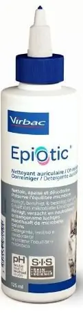 Virbac EpiOtic Sis płyn do pielęgnacji uszu dla psa i kota wyprodukowany w innowacyjnej technologii SIS 60ml Wybór klientów
