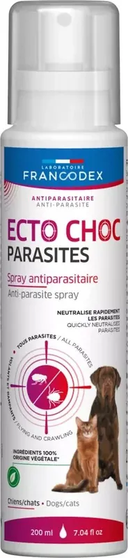 Dodaj do koszyka Francodex Ecto Choc Parasities Spray przeciwpasożytniczy dla psów i kotów 200ml