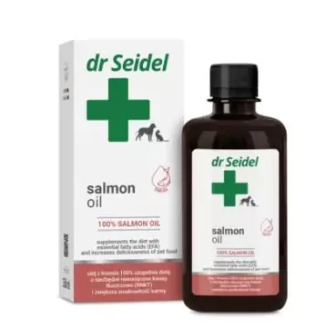 Dr. Seidla Salmon Oil 100% poprawa kondycji skóry, sierści oraz opuszek łap 250ml Zniżka