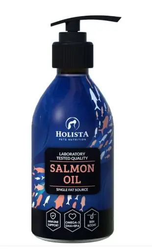 Zamów dziś Holista Salmon Oil najwyższej jakości olej otrzymywany ze świeżego łososia atlantyckiego