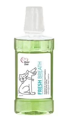 Over Zoo Fresh Breath owoc granatu dodatek do wody wspomagający higienę jamy ustnej 250ml Rabat