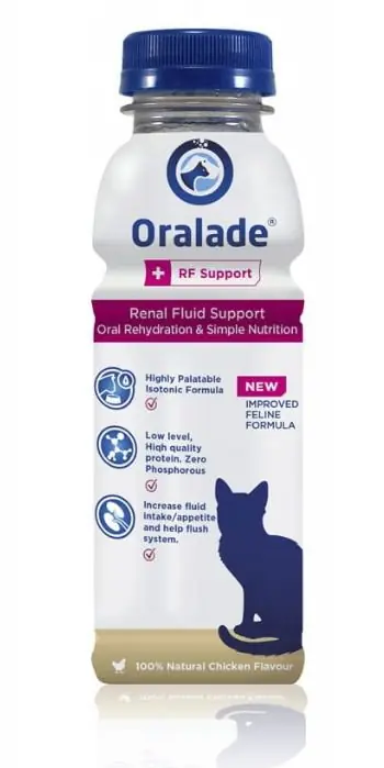 Livisto Oralade+ RF Support zbilansowany, zwiększony poziom elektrolitów dla kotów nawodnienie i wsparcie nerek 330ml Szybka dostawa