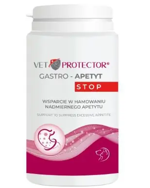 Szybka wysyłka JM Sante Vet Protector Gastro Apetyt Stop hamowanie nadmiernego apetytu 150g