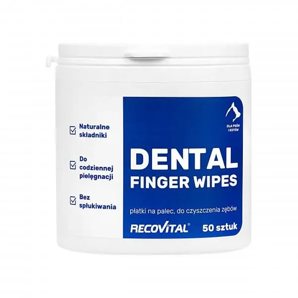 Szybka wysyłka Recovet Dental Finger Wipes - płatki do zębów 50 szt.