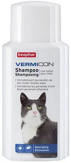 Najlepsza cena Beaphar Vermicon Szampon dla kota przeciwko pchłom i kleszczom 200ml