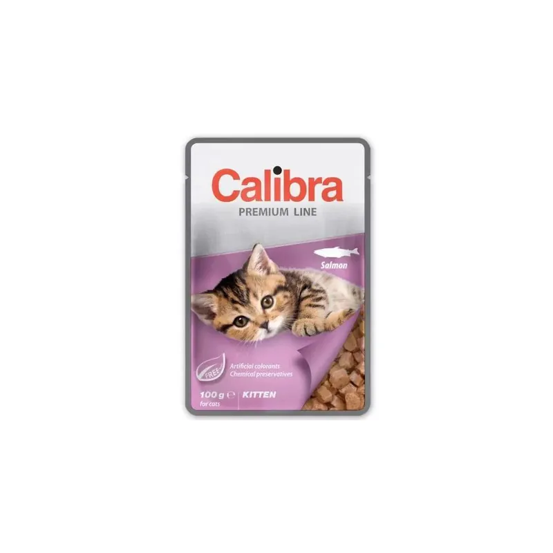 Oferta limitowana CALIBRA Cat Premium Kitten Salmon 100g saszetka