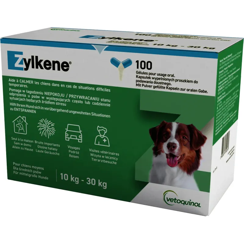 Zamów teraz VETOQUINOL Zylkene 225mg 30 kapsułek