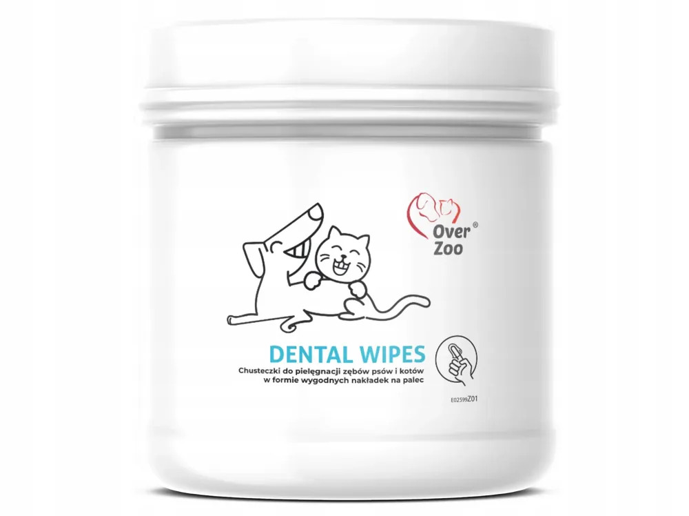 Over Zoo DENTAL WIPES Chusteczki do pielęgnacji zębów 50szt Ekspresowa dostawa
