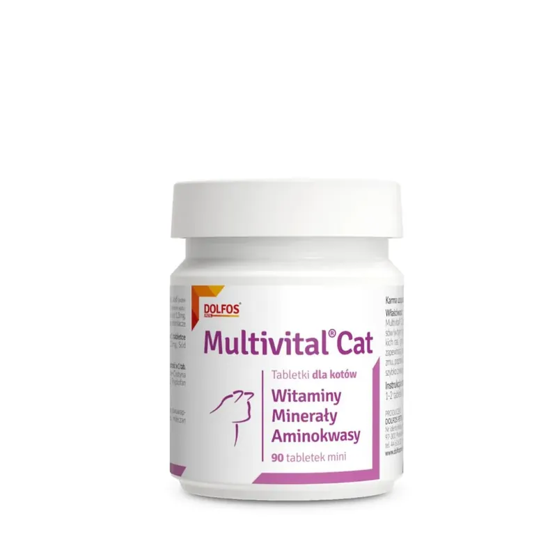 Dolfos Multivital Cat Mini 90 Tabletek Dostępne od ręki