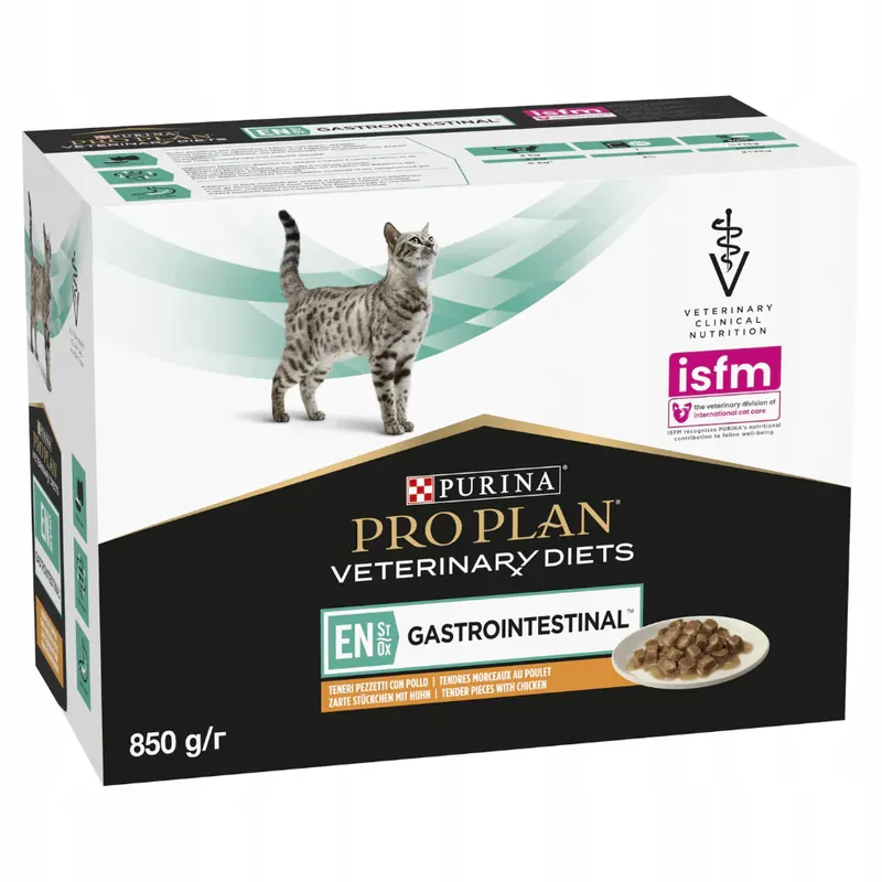 PURINA PRO PLAN VD EN St/Ox Gastrointestinal 10x85g z kurczakiem Cena promocyjna