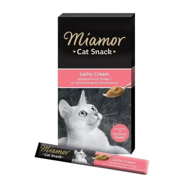 Miamor Cat Cream z łososiem 90g (6x15g) przekąska do rozpieszczania Wyjątkowa oferta
