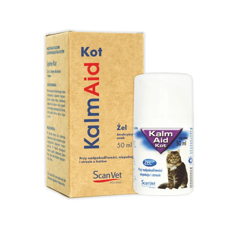 Scanvet KalmAid Żel Zmniejszający Nadpobudliwość u Kotów 50 ml Ostatnie sztuki