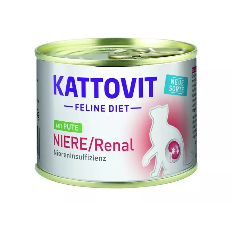 Nie przegap KATTOVIT Niere/Renal indyk 185g wspierająca pracę nerek u kotów
