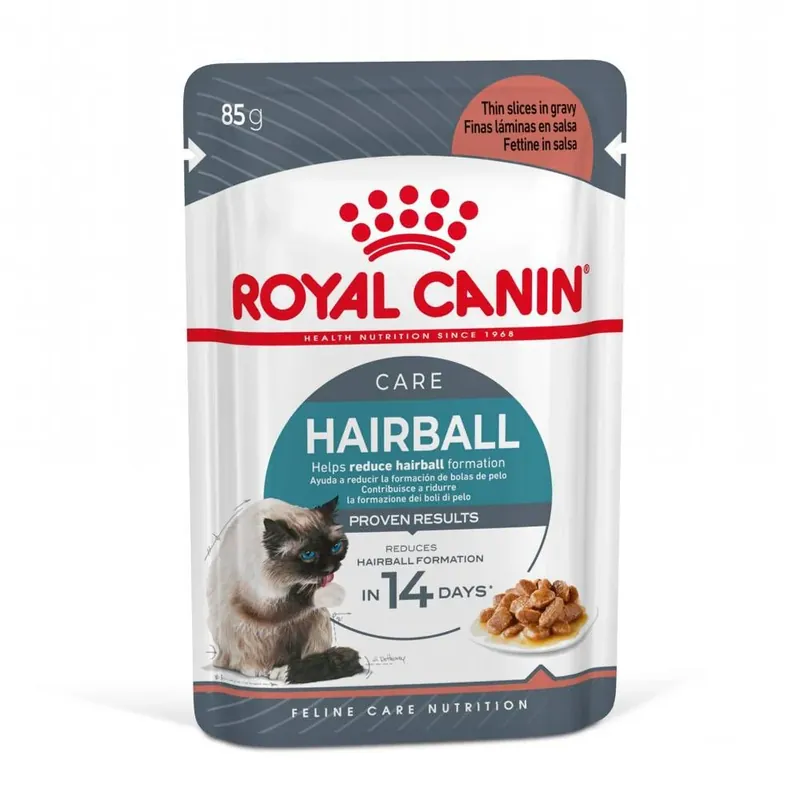 Wyjątkowa oferta ROYAL CANIN Hairball Care Karma Mokra W Sosie Dla Kotów Dorosłych Eliminacja Kul Włosowych 85 g