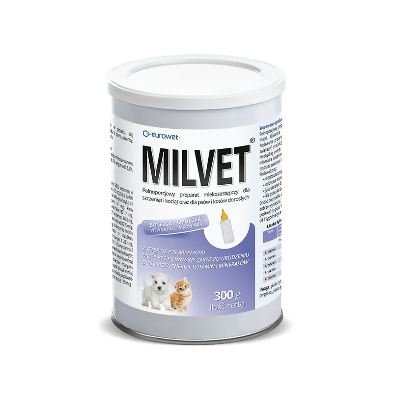 Eurowet Milvet Preparat Mlekozastępczy 300 g Ostatnia szansa