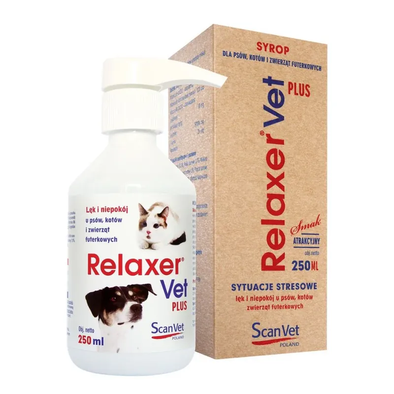 Scanvet Relaxer Vet Plus Dla Psów I Kotów 250 ml Nowy
