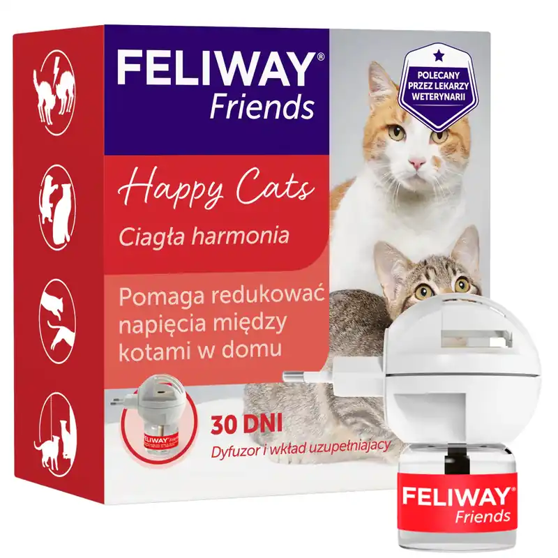 Ceva Feliway Friends Feromony Na Konflikty Między Kotami Komplet (Dyfuzor+Wkład) 48 ml Hit cenowy