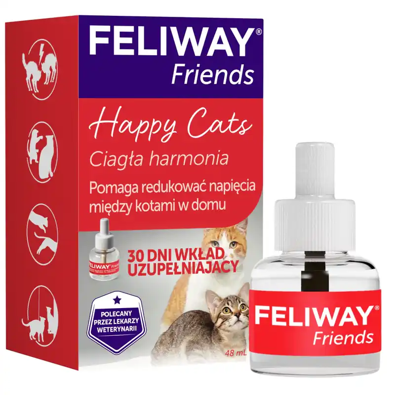 Ceva Feliway Friends Feromony Na Konflikty Między Kotami Wkład Uzupełniający 48 ml Nie przegap
