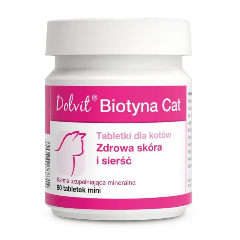 Wyjątkowa oferta Dolvit Biotyna Cat Mini 90 Tabletek