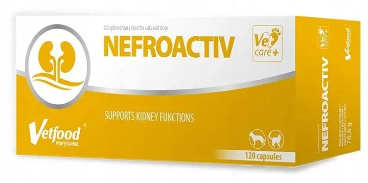 VETFOOD Nefroactiv 120 kapsułek na nerki Nowy