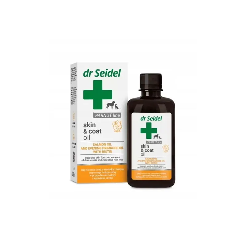 Tylko dziś DR SEIDEL Skin & Coat Oil 250ml olej z łososia wiesiołka biotyna