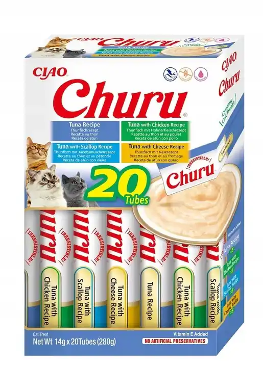 INABA CAT Churu miks z tuńczykiem 20x14g (280g) Bestseller