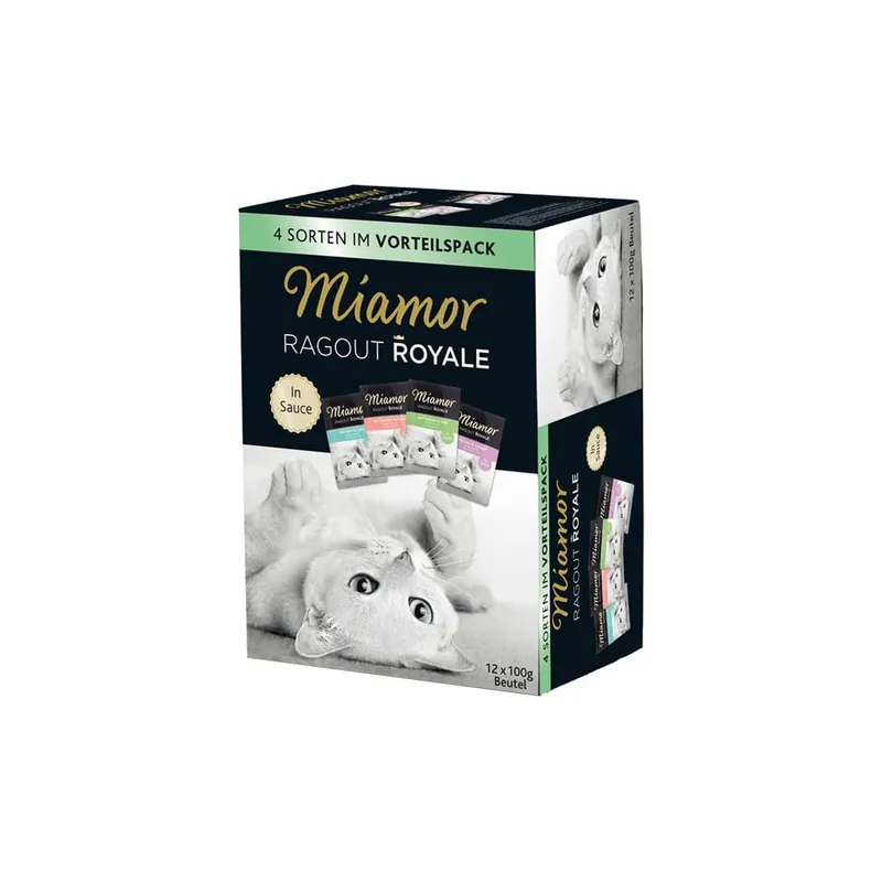 Miamor Ragout Royale in Jelly Mix smaków 12x100g w sosie Nowy