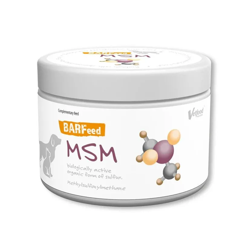 Dostępne od ręki VETFOOD BARFeed MSM 150g