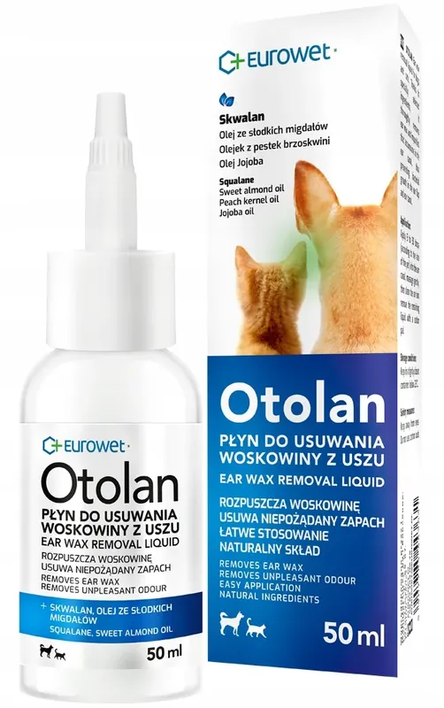 Promocja EUROWET Otolan 50ml Płyn do uszu Usuwanie woskowiny dla psa i kota