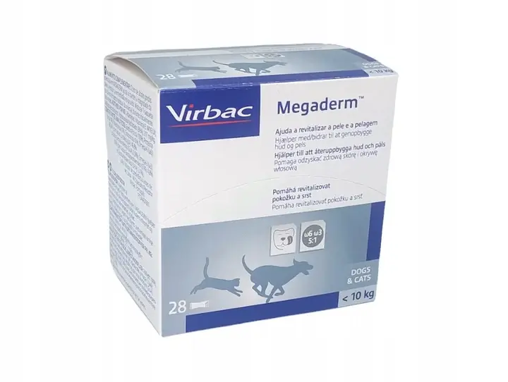 Cena promocyjna Megaderm Monodose Wspomaga Funkcje Skóry Psów i Kotów 4ml x 28