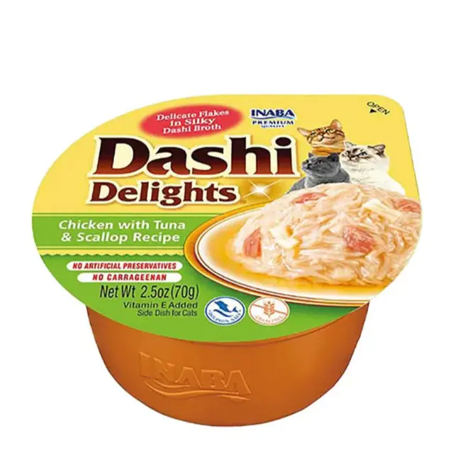 Bestseller INABA CAT Dashi Delights kurczak tuńczyk i małża 70g