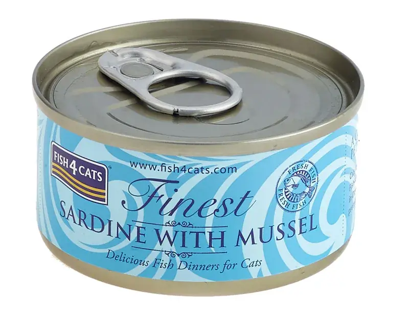 Wybór klientów Fish4Cats Finest Sardynka z Omułkiem Zielonowargowym 70g