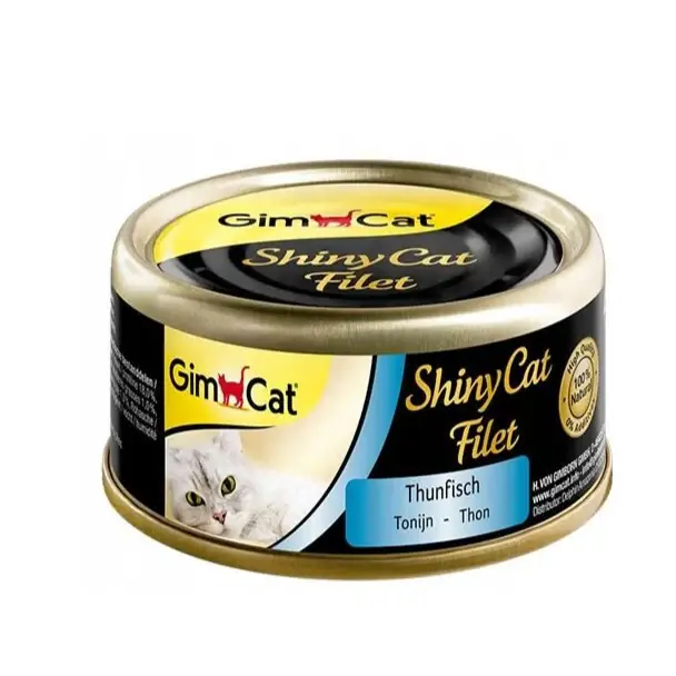 GIMCAT Shiny Cat Filet z tuńczyka w bulionie 70g mokra karma dla kotów Najlepsza cena